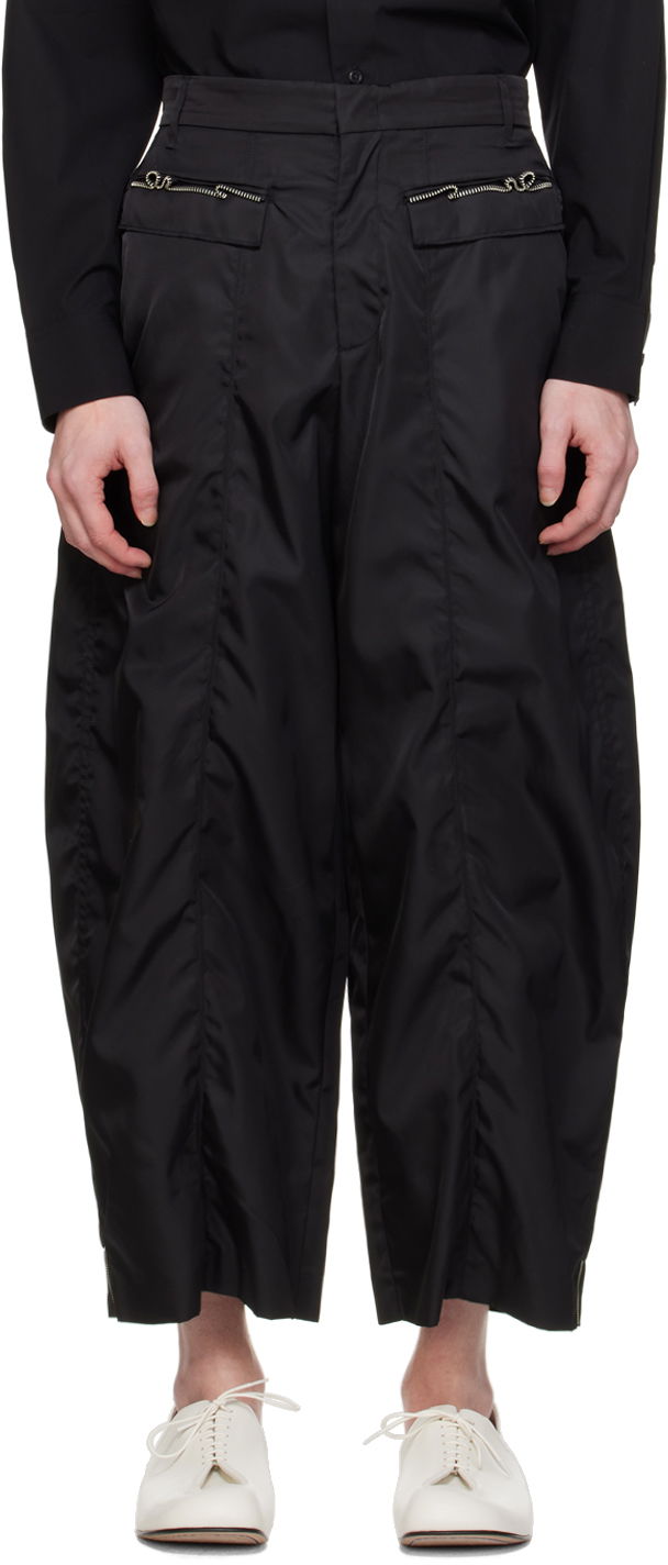 Cargo byxor ADER ERROR Elva Baggy Nylon Trousers Svart | BN01SSSA0203BK, 0