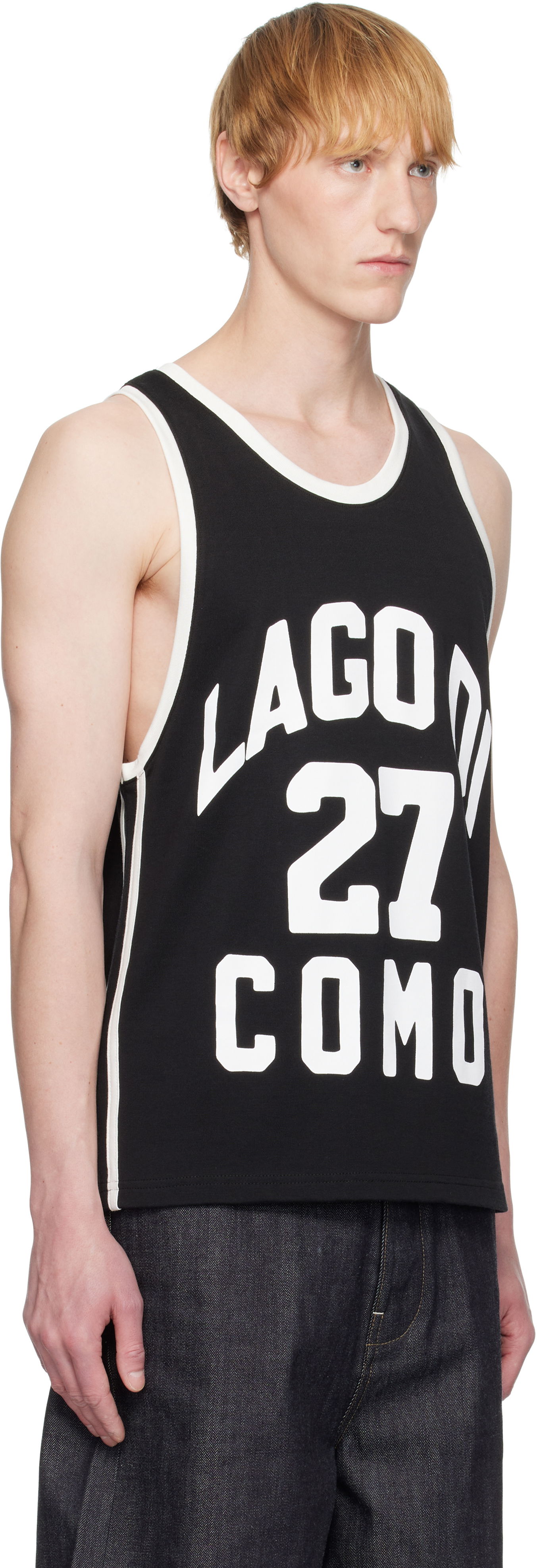 Linne Rhude Rhude Como 1907 Edition Jersey Tank Top Svart | RHSS25TA01230, 1