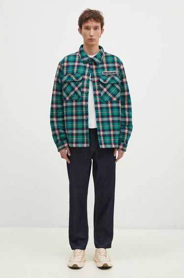 Skjorta BILLIONAIRE BOYS CLUB Billionaire Boys Club Padded Check Overshirt Grön | B24430, 4