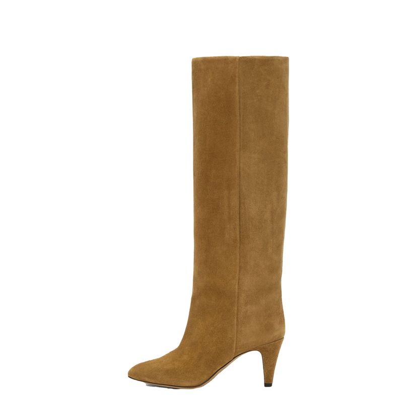 Sneakers och skor ISABEL MARANT Suede Kitten Heel Tall Boots Brun | BT0021FA-B1A07S