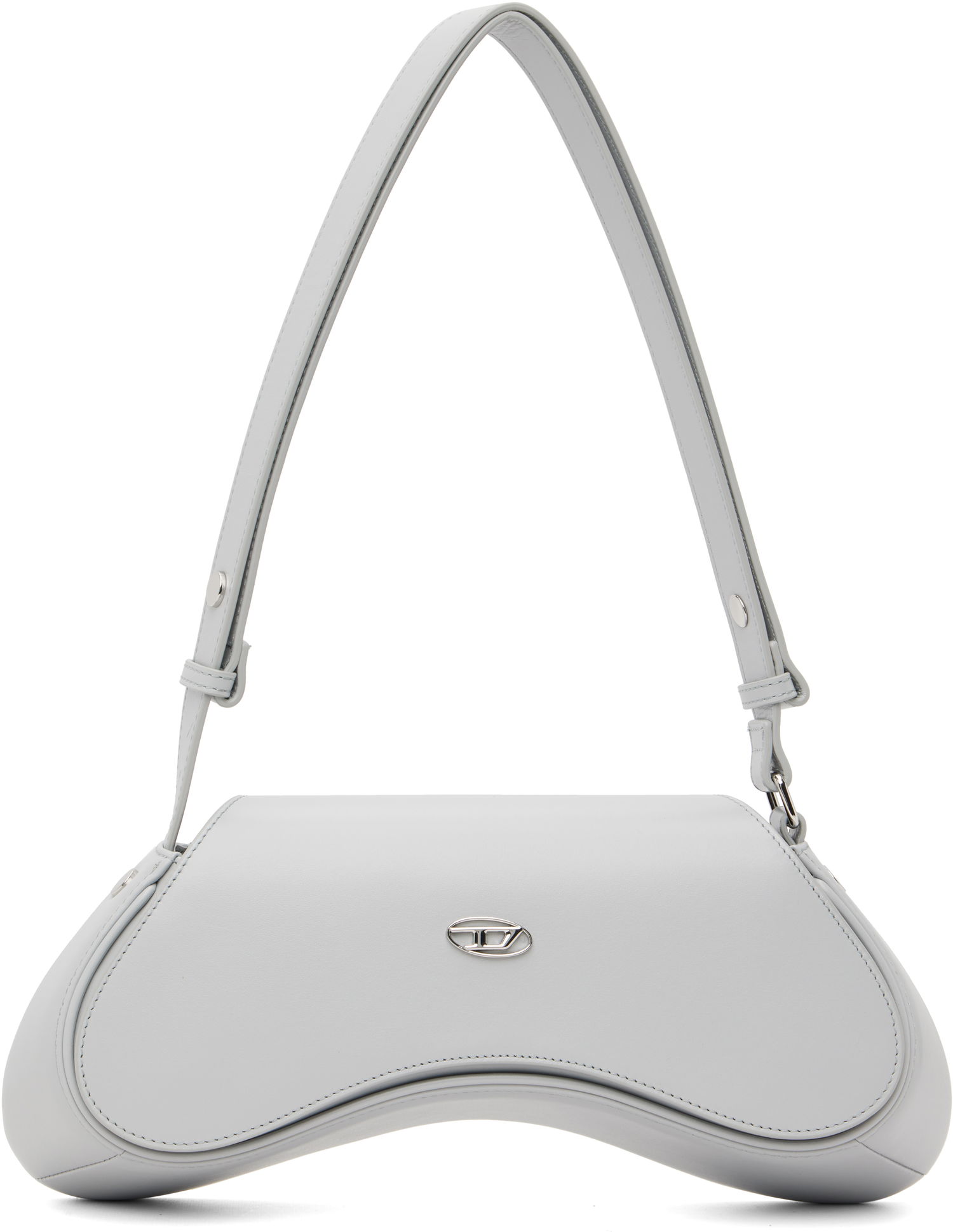 Axelväska Diesel Play Curved Crossbody Bag Grå | X10221 PR227, 0