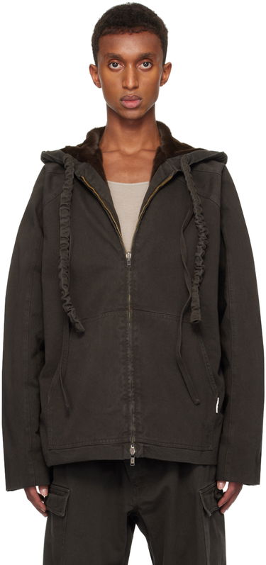 Jacka Ottolinger Ottolinger Furry Reversible Denim Jacket Brun | 1090601521, 0