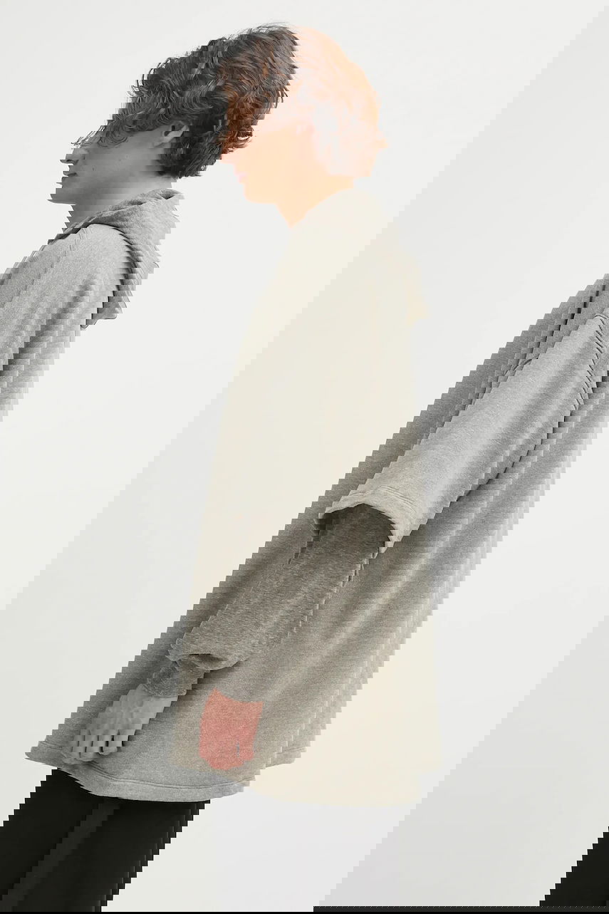 Sweatshirt Rick Owens Rick Owens DRKSHDW Tommy Hustler Hoodie Grå | DU02E7271.FGMJGM, 1