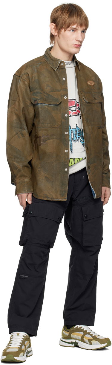 Cargo byxor AAPE by A Bathing Ape AAPE by A Bathing Ape Moonface Logo Utility Cargo Pants Svart | AAPPTMB633XXNBKX, 3