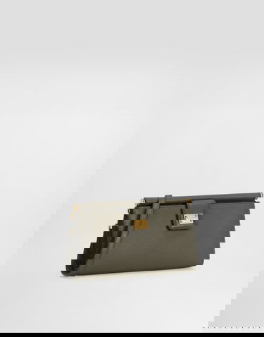 Axelväska Dolce & Gabbana Plongé Calfskin Mini Phone Bag Grön | BI3367A9S2580560, 2