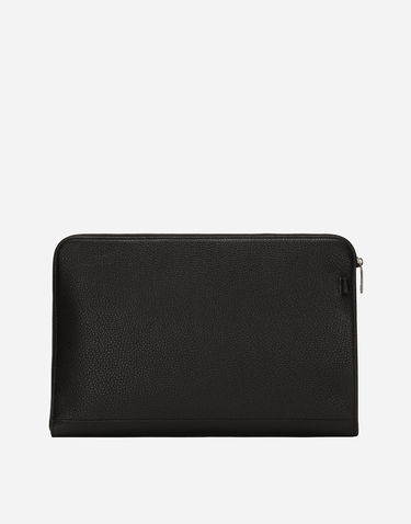 Plånbok Dolce & Gabbana Large Deerskin Clutch Svart | BM2337A803480999, 3
