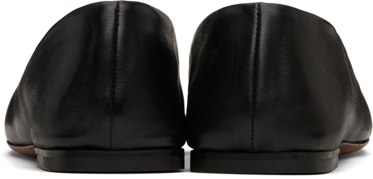 Kläder The Row The Row Square Ballerina Flats Svart | F1598-SL3, 1