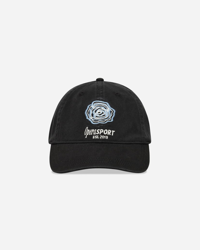 Keps OpéraSPORT David Embroidered Rose Cap Svart | K55FW25  4
