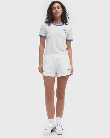 T-shirt Sporty & Rich Dodgers Serif Ringer Crop T-Shirt Vit | TO073627666WH46, 2