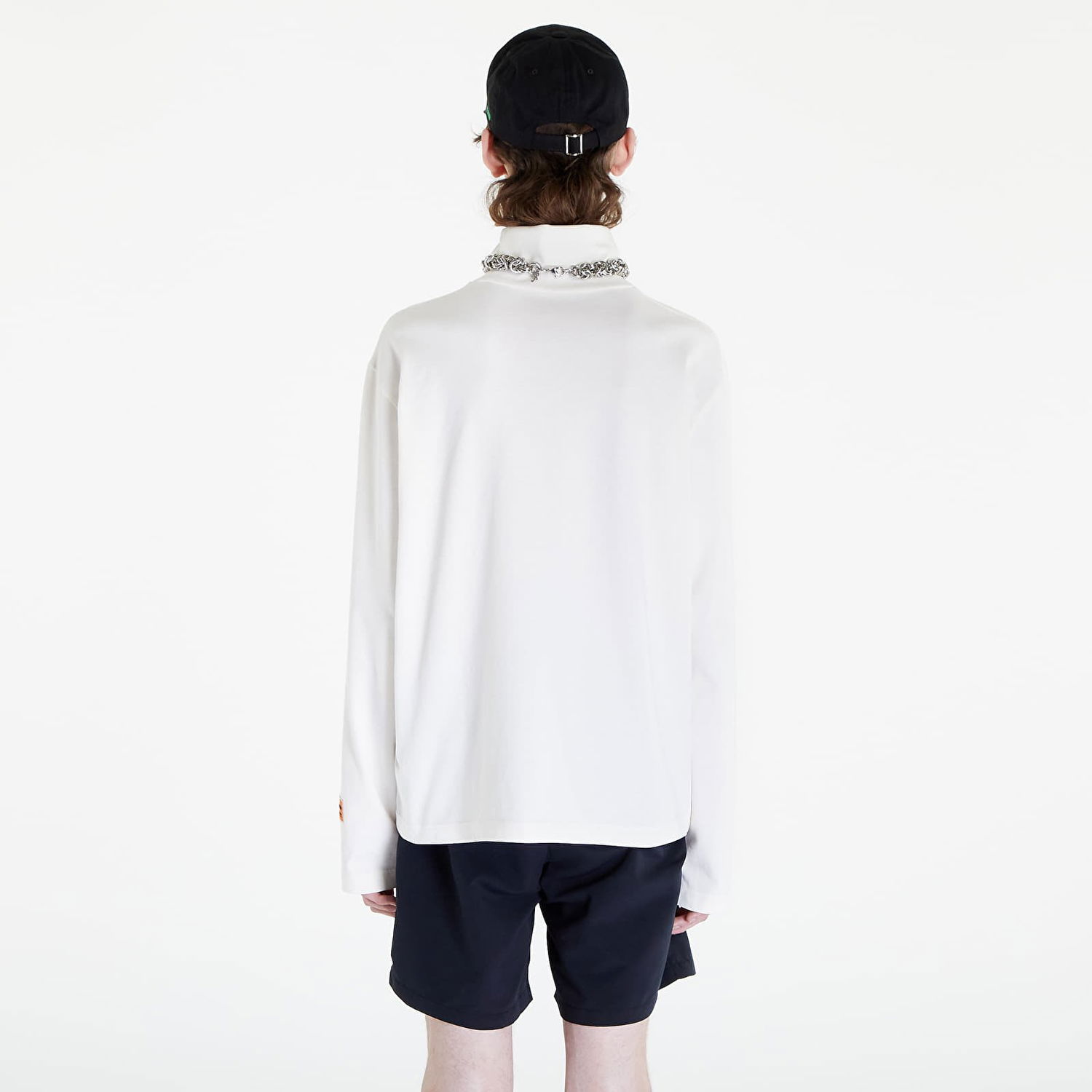 T-shirt HERON PRESTON HPNY Embroidered Rollneck Tee Vit | HMAB027C99JER0020110, 1
