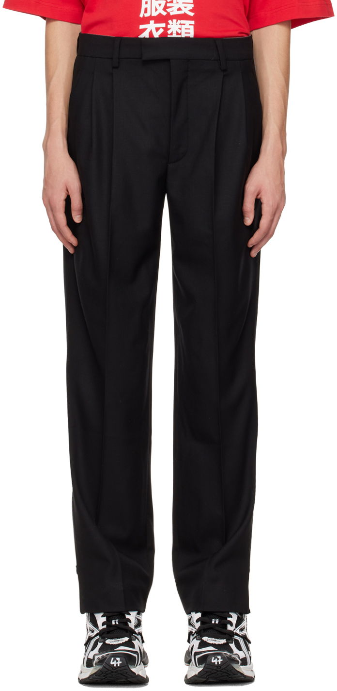 Byxor VETEMENTS VTMNTS Pleated Trousers Svart | VL14PA220B