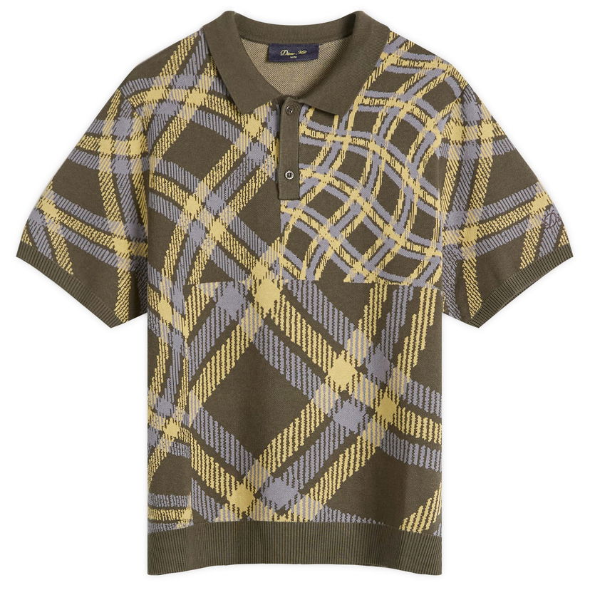 Polotröja Dime Dime Antique Knit Polo Shirt Grön | DIMESP258BRW