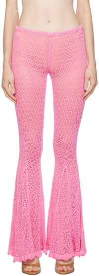 Flared Crochet Trousers