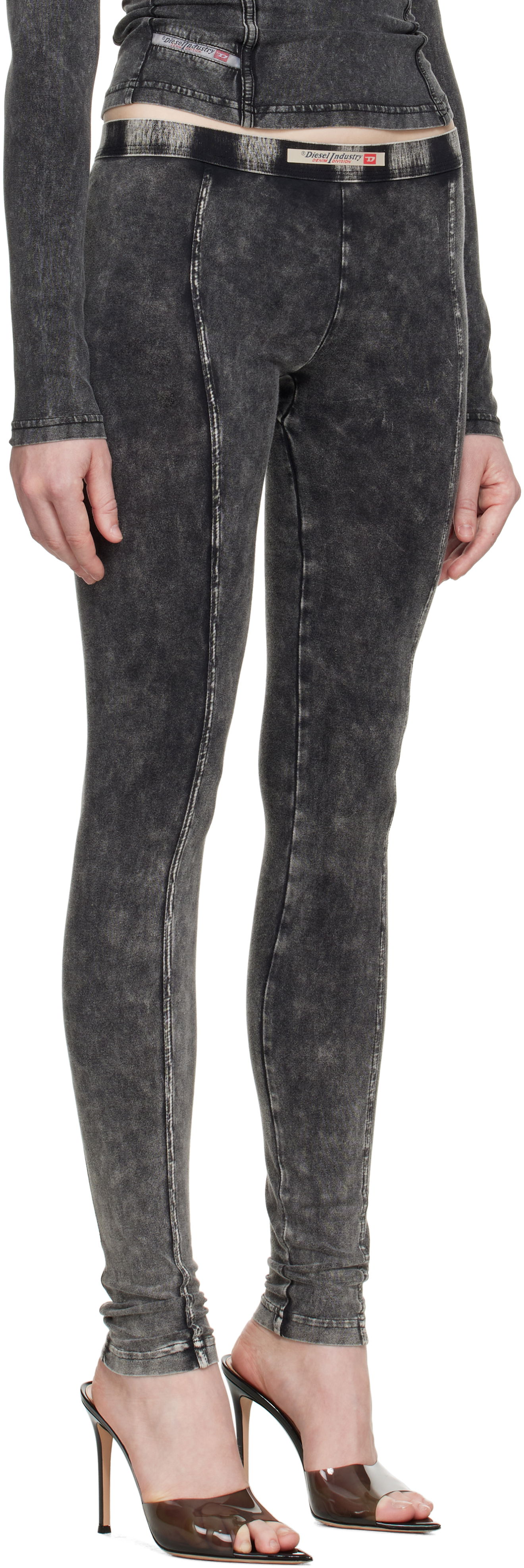 Damasker Diesel Diesel Athena-Dnm Leggings Grå | A17571 0SHAN, 1