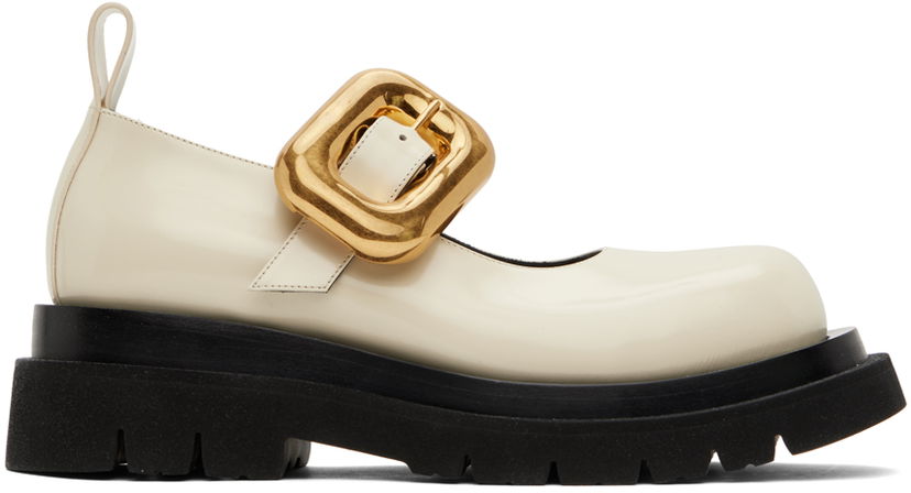 Skovård Bottega Veneta Bottega Veneta Lug Mary-Jane Loafers Vit | 729884 V28R0