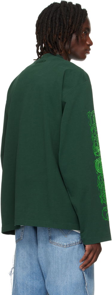 T-shirt VETEMENTS Vetements Cradle Of Filth Nymphetamine Graphic Longsleeve T-Shirt Grön | UCF76LS750E, 2