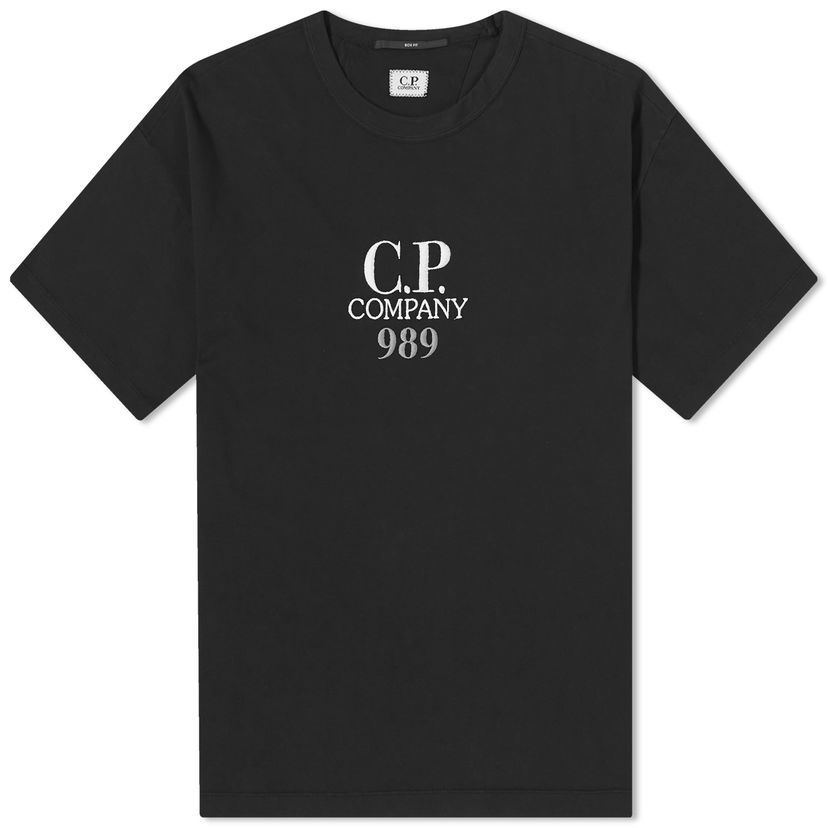 T-shirt C.P. Company Box Logo T-Shirt Svart | 16CMTS231A-005697G-999