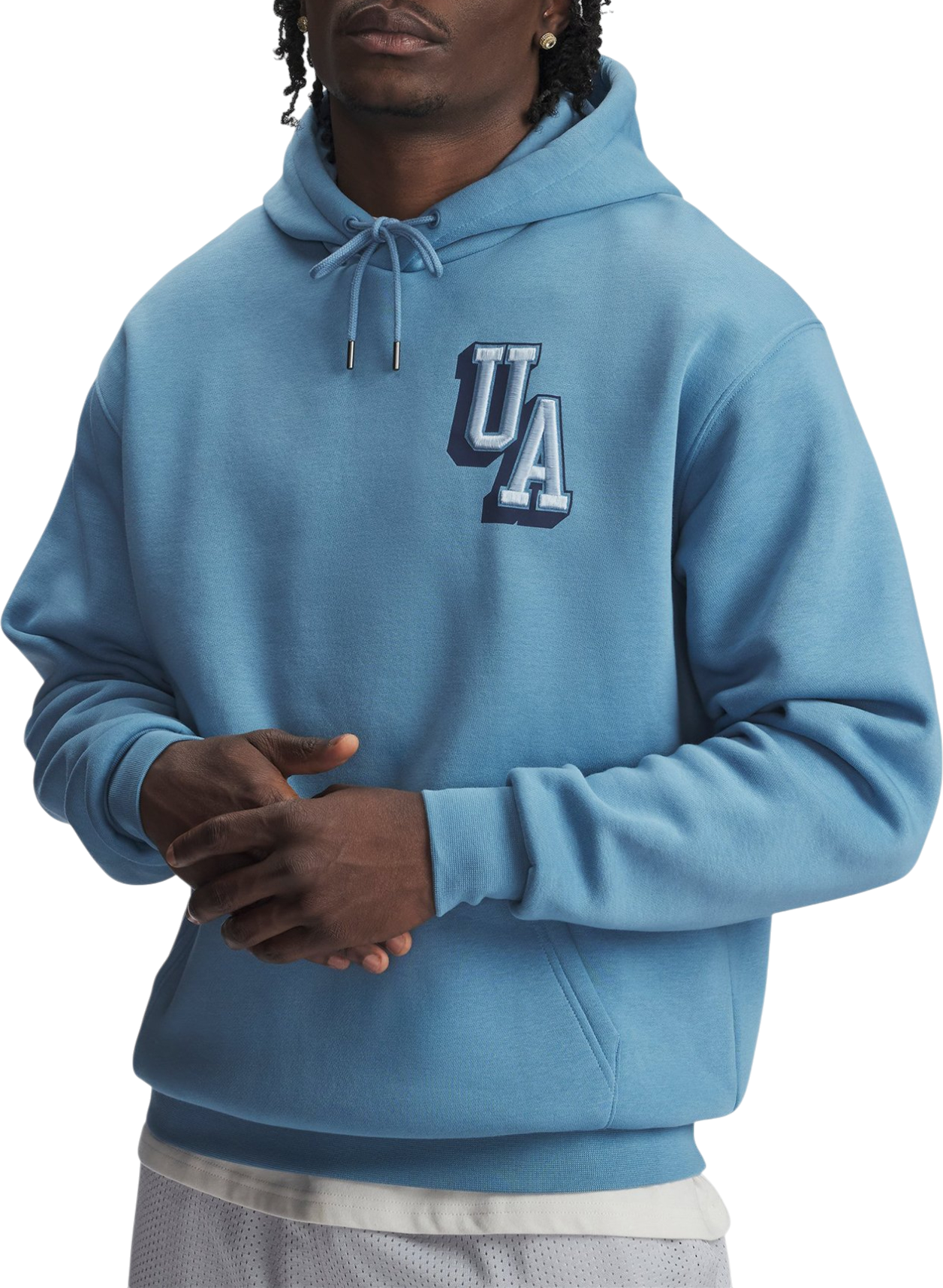 Sweatshirt Under Armour UA Icon Fleece Graphic Hoodie Blå | 6007591-418, 0