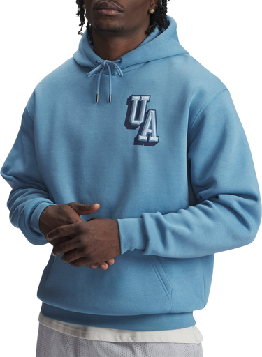 Sweatshirt Under Armour UA Icon Fleece Graphic Hoodie Blå | 6007591-418, 0