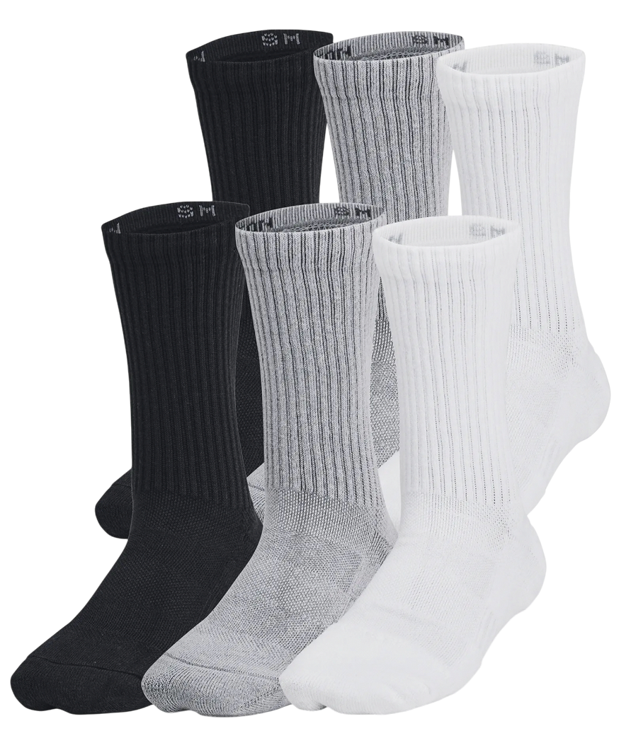 Strumpor Under Armour Youth 6-Pack Crew Socks Grå | 1386314-035, 0