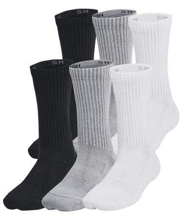 Strumpor Under Armour Youth 6-Pack Crew Socks Grå | 1386314-035, 0