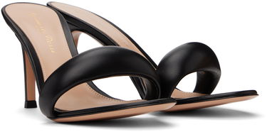 Sneakers och skor Gianvito Rossi Bijoux 85 Heeled Sandals Svart | G18550-85RIC-NAP, 3
