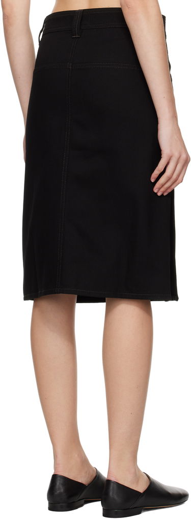 Kjol LEMAIRE Straight Denim Midi Skirt Svart | SK1040 LD1004, 2