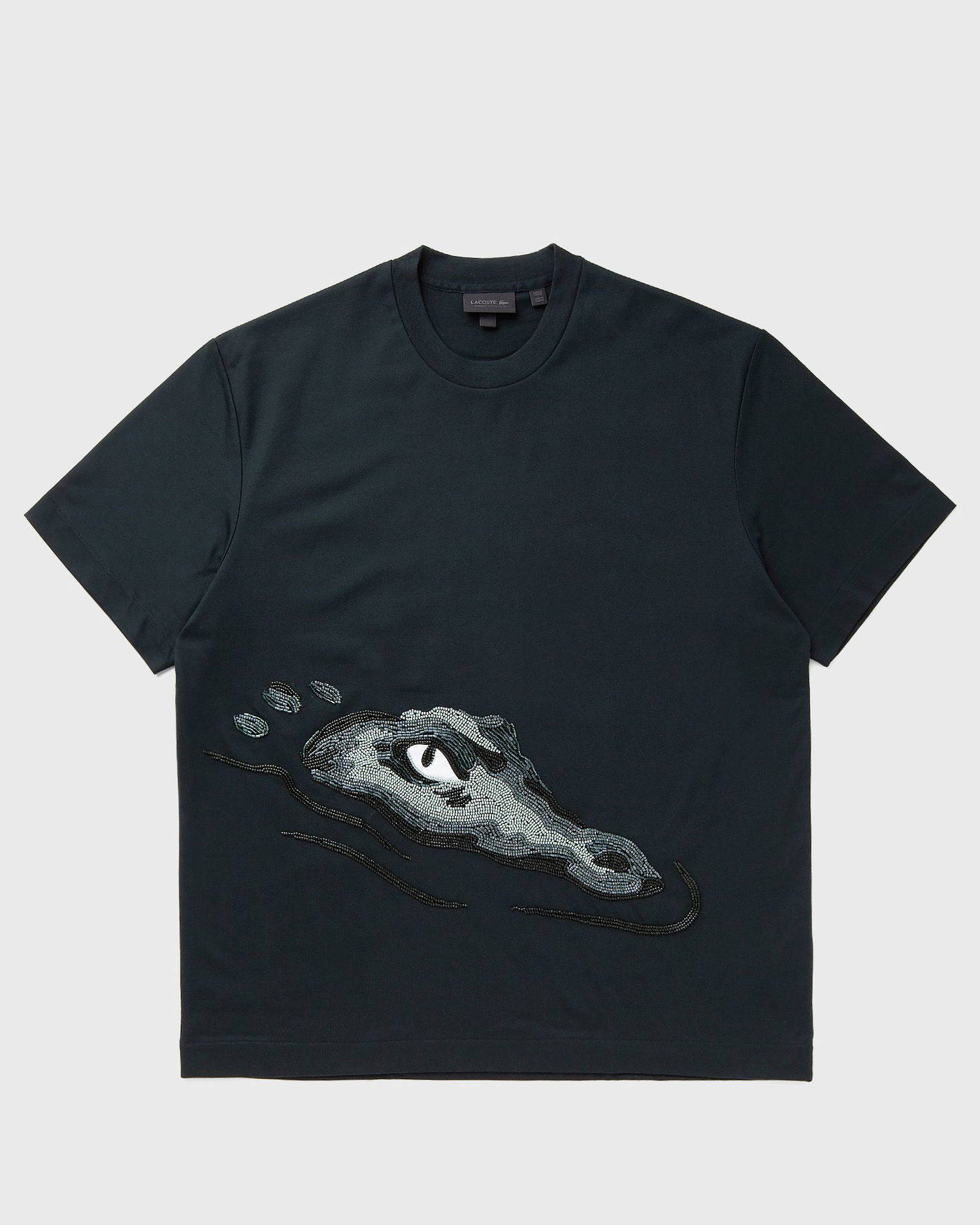 T-shirt Lacoste T-Shirt Embellished Beaded Crocodile Runaway Collection Svart | TH5052-1LI, 0