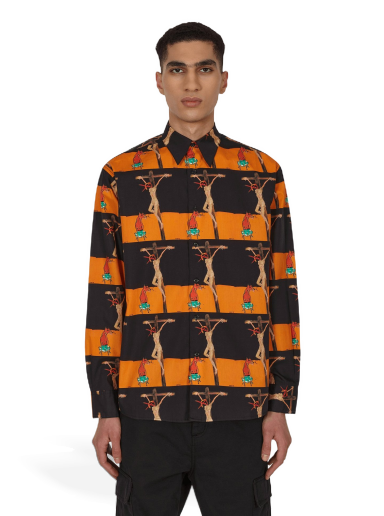 Skjorta Sex Skateboards Crusifix Button Up Flerfärgad | SX27 001