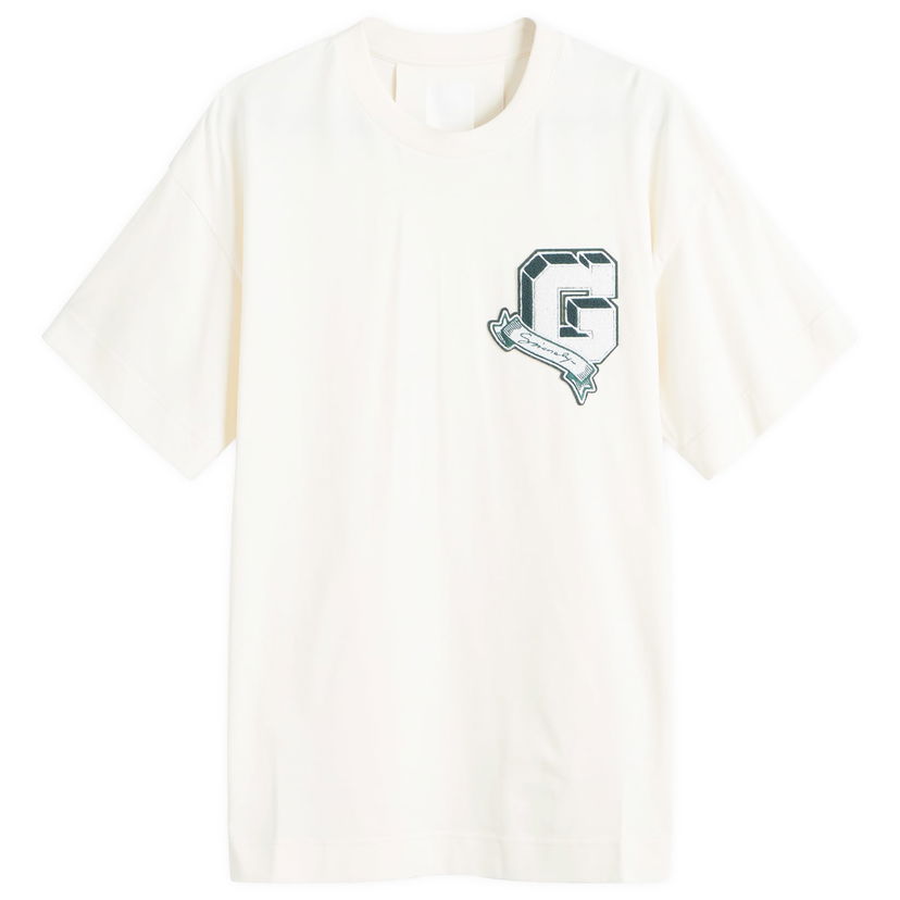 T-shirt Givenchy Varsity Logo T-Shirt Vit | BM71MG3YPD-272