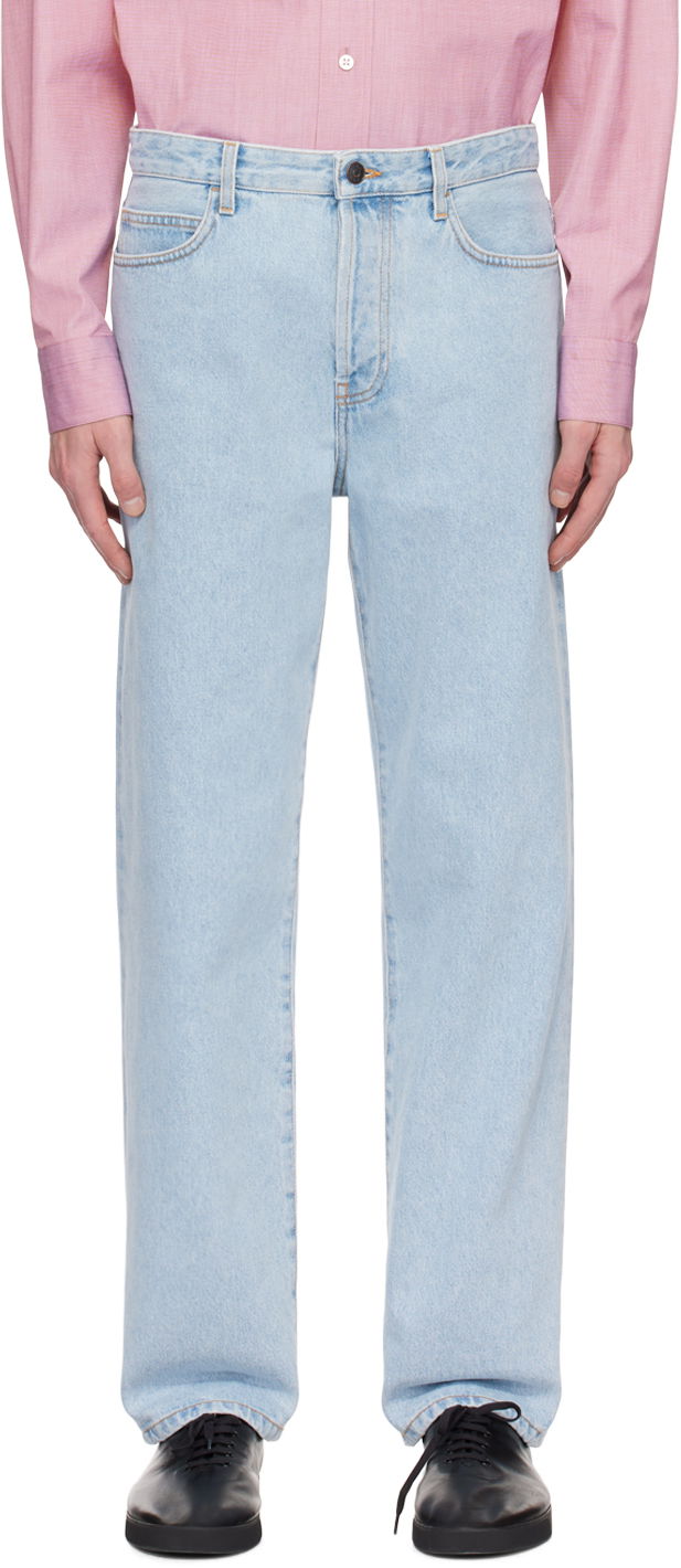 Jeans The Row Straight-Leg Jeans Blå | 501-W2193