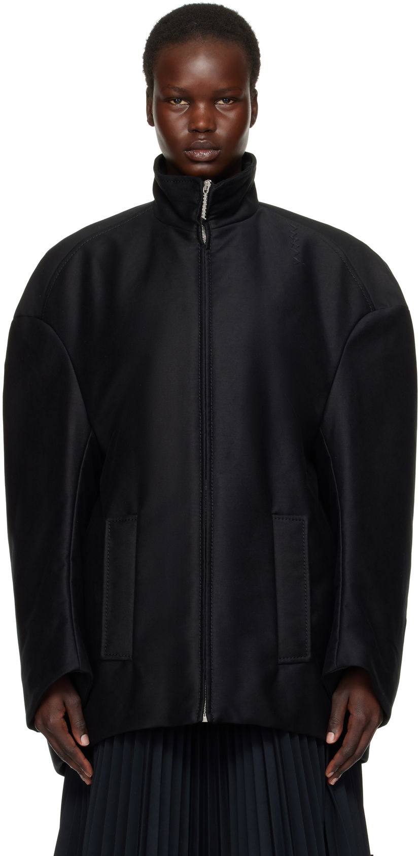 Bomberjacka Marni Marni Organic Cotton Oversized Jacket Svart | JKMA0328SW TCY36