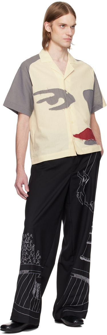 Byxor KidSuper KidSuper Circus Sketch Baggy Trousers Svart | SS25-PT-18, 3