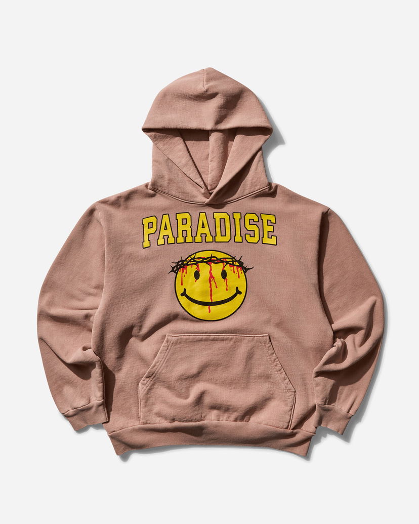 Sweatshirt PARADIS3 Smiley Jesus Hoodie Brun | PASMILEYHOOD 2