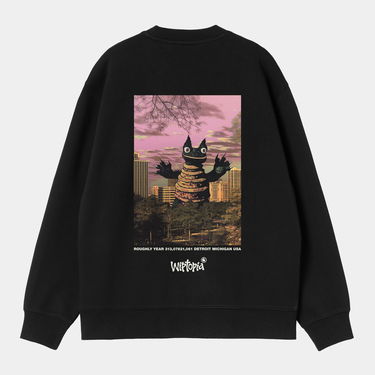 Sweatshirt Carhartt WIP W' Wiptopia Script Sweatshirt Svart | I035515_26, 4