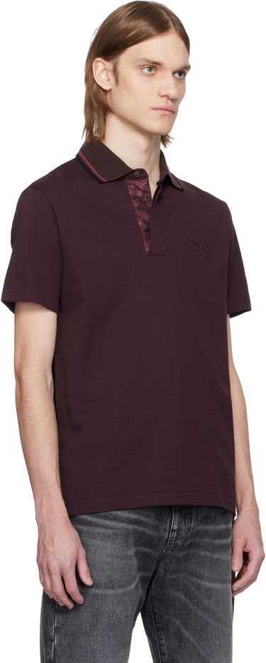 Polotröja Versace Versace Piqué Polo Bourgogne | 1015808_1A11072, 1