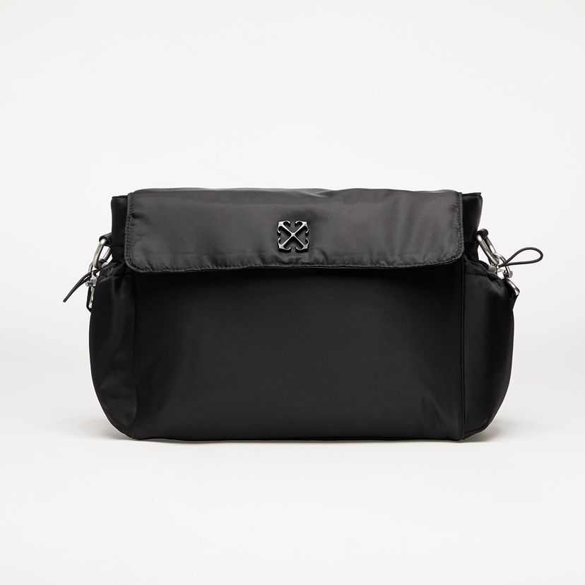 Axelväska Off-White Off-White Kids Arrow Soft Jitney Diaper Bag Svart | OBXE001C99FAB0011010