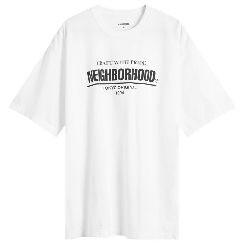 T-shirt Neighborhood Classic Logo T-Shirt Vit | 252PCNH-ST01-WHT