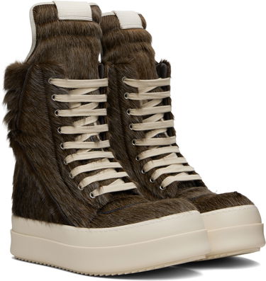 Sneakers och skor Rick Owens Rick Owens Concordians Megageobaskets Brun | RR02E1855 LHLC, 3