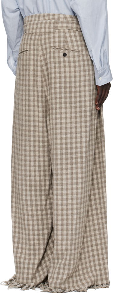 Byxor HED MAYNER Hed Mayner Check Trousers Beige | HMMB30041A-HB201, 2