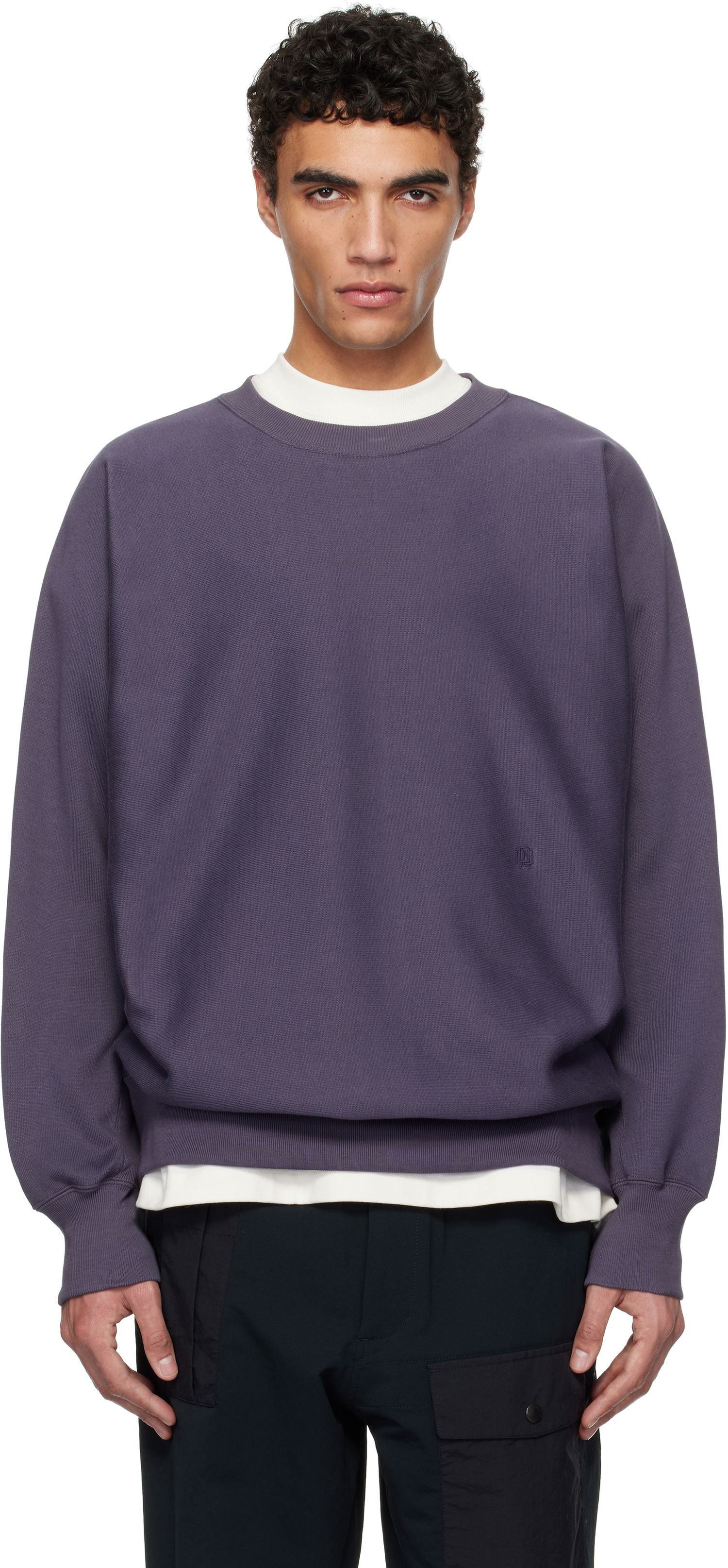 Sweatshirt NANAMICA nanamica Crew Neck Sweatshirt Purpur | S25SH011U, 0