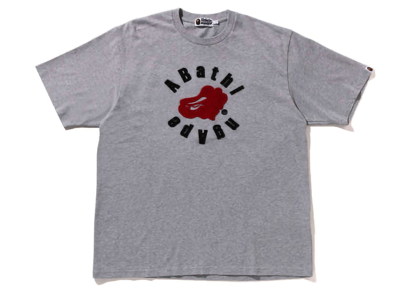 T-shirt BAPE BAPE Circular Ape Head Relaxed Fit Tee Grey Grå | 1K30-109-322, 0