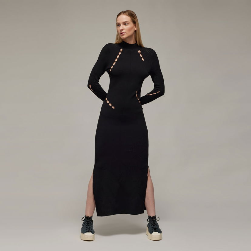 Klä Y-3 Ingesan Knit Cutout Dress Svart | IP5582