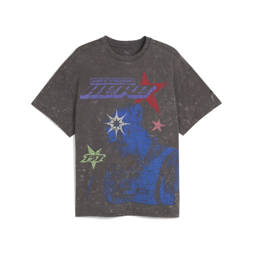 T-shirt Puma LaMelo Star Vision Graphic Tee Grå | 632438_01