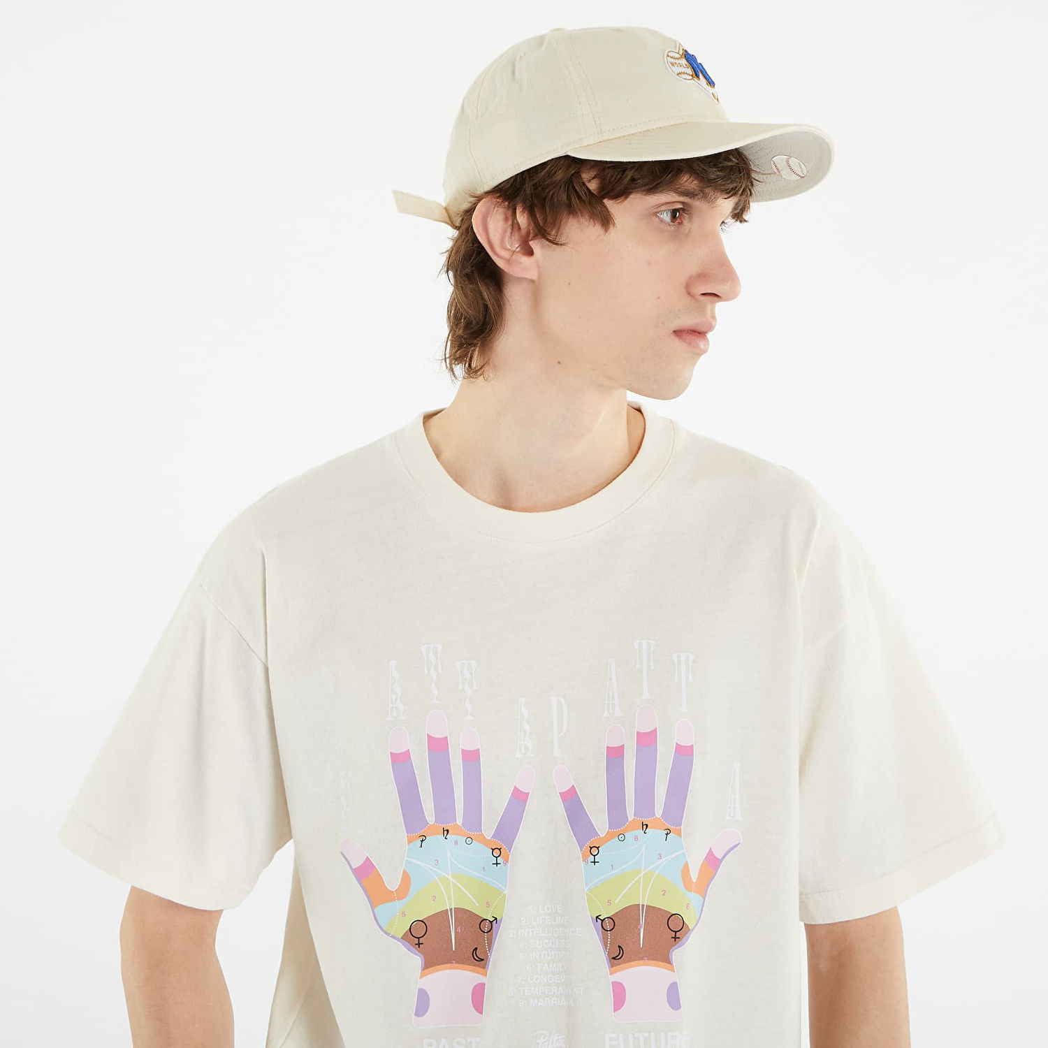 T-shirt Patta Palmistry T-Shirt Beige | POC-SS23-PALMISTRY-TS-002, 0