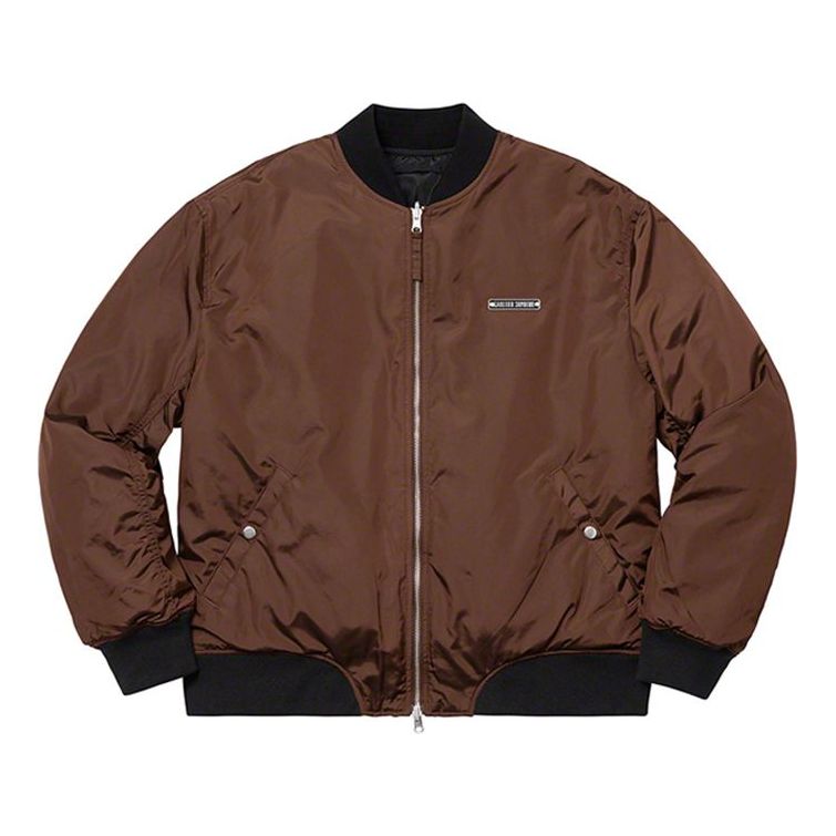 Bomberjacka Supreme Reversible Backpack Bomber Jacket Brun | SUP-SS19-832, 0