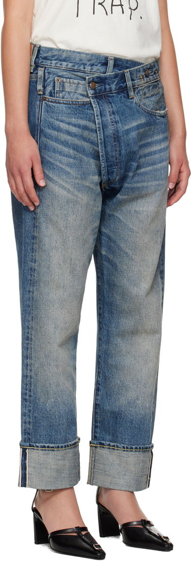 Jeans R13 R13 Cuffed Crossover Jeans Blå | R13WD193-D324B, 1