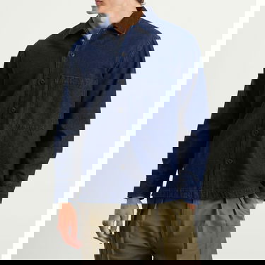 Skjorta Universal Works Universal Works Fatigue Overshirt, Size Small Blå | 33158-IND, 2