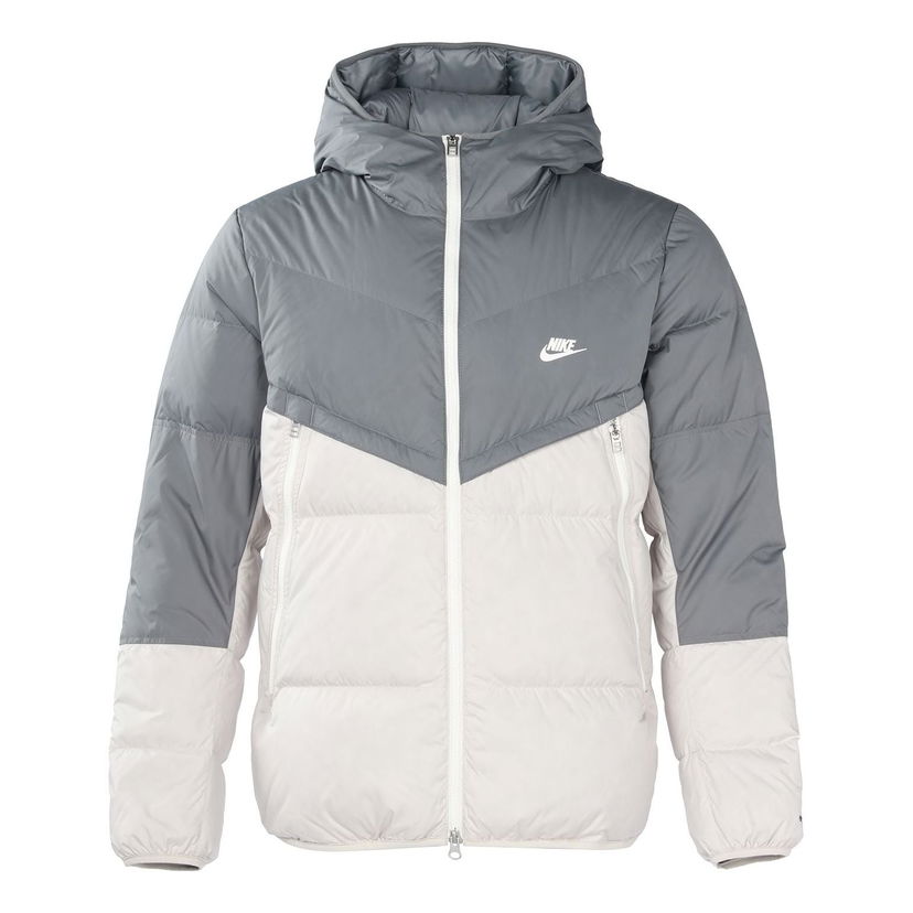 Pufferjacka Nike Hooded Puffer Jacket Grå | DV1132-084