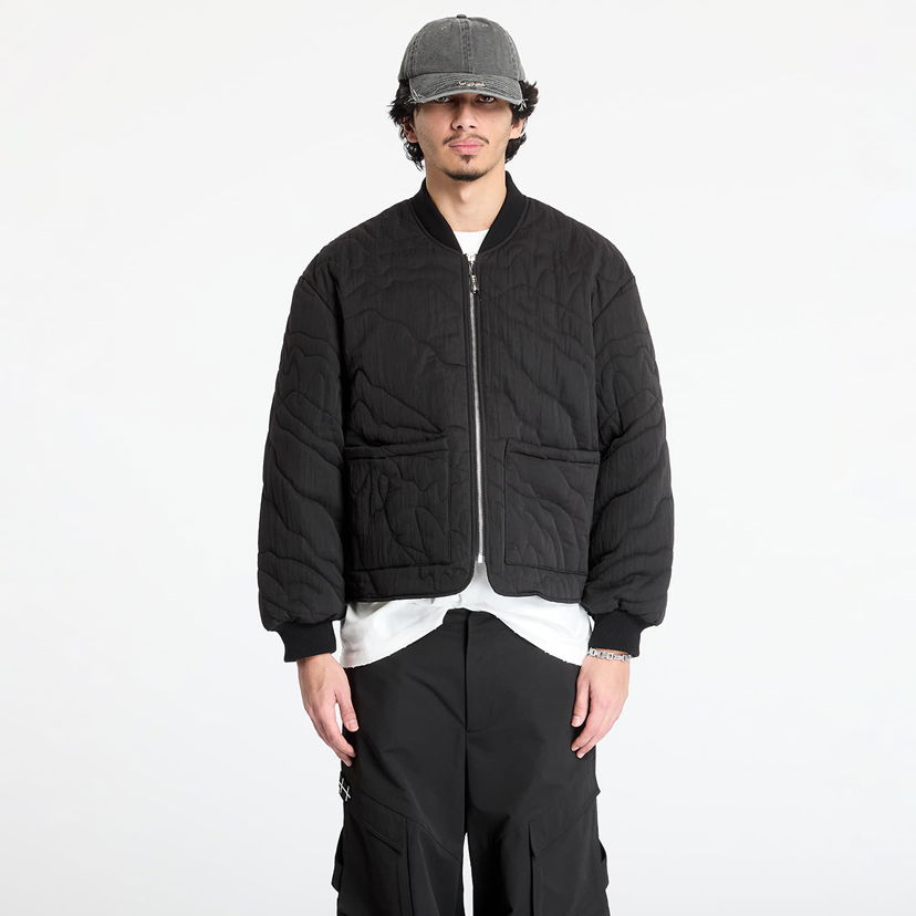 Bomberjacka Footshop Silver Lining Quilted Jacket Svart | FTSHP_465